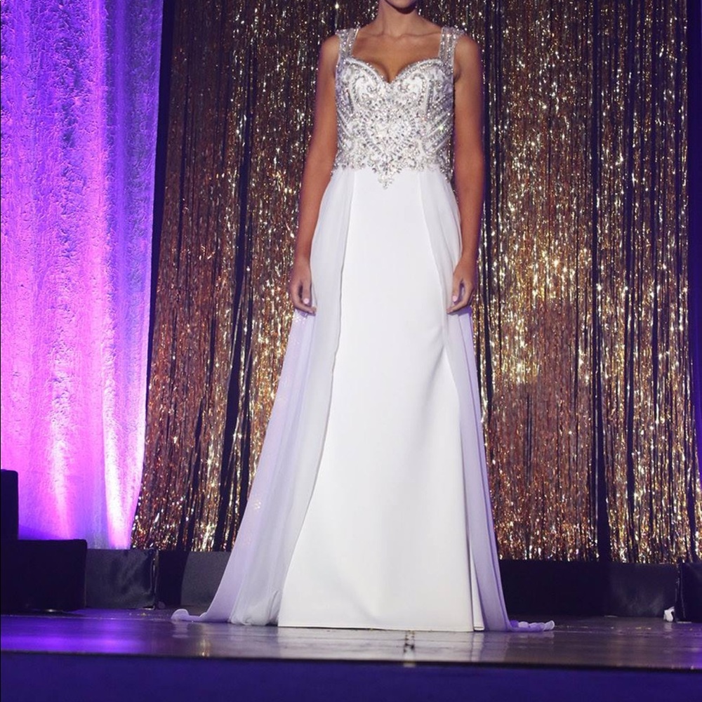 Rachel Allan couture evening gown